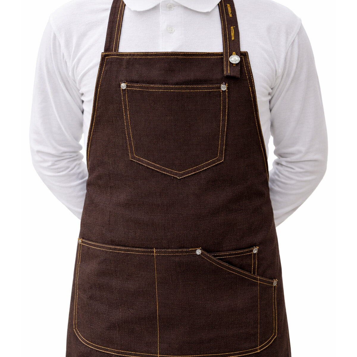 Grembiule Marrone Jeans RIF GIALLA