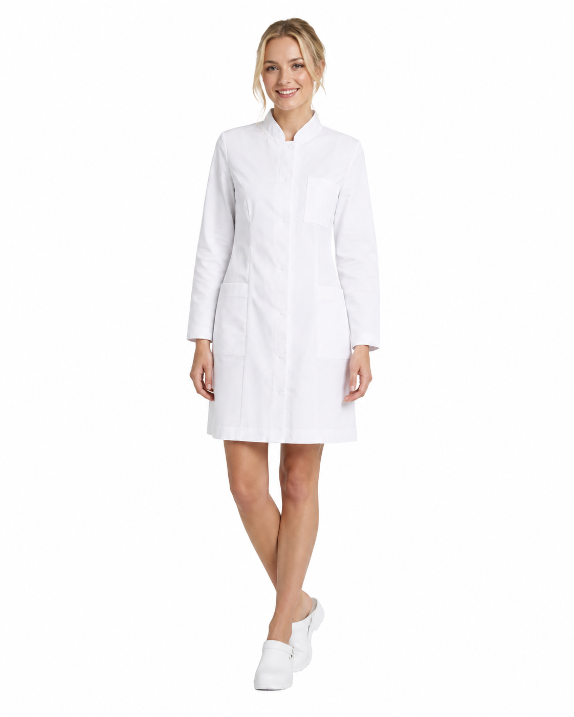 Camice donna collo alla coreana Rosset Lagonda bianco