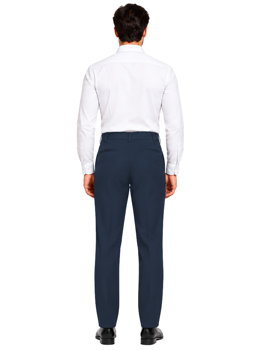 Pantalone Cameriere Uomo Poly/Viscosa Elasticizzato – Blu Navy e Nero - immagine 4