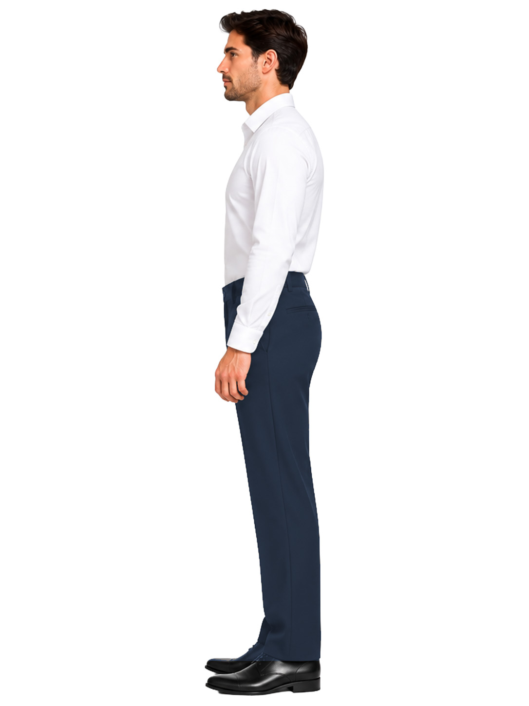 Pantalone Cameriere Uomo Poly/Viscosa Elasticizzato – Blu Navy e Nero - immagine 6