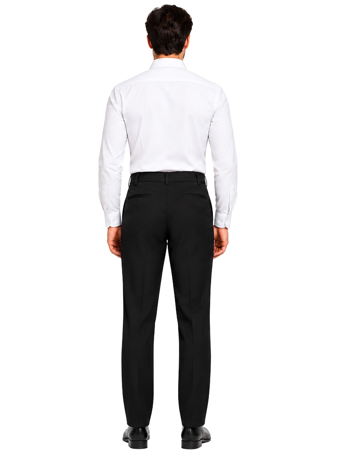 Pantalone Cameriere Uomo Poly/Viscosa Elasticizzato – Blu Navy e Nero - immagine 3