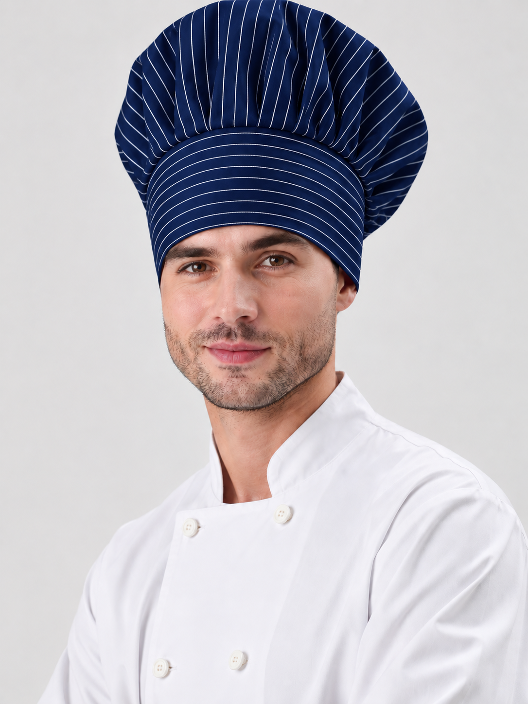 Cappello Cuoco Gessato con Strappo - immagine 4