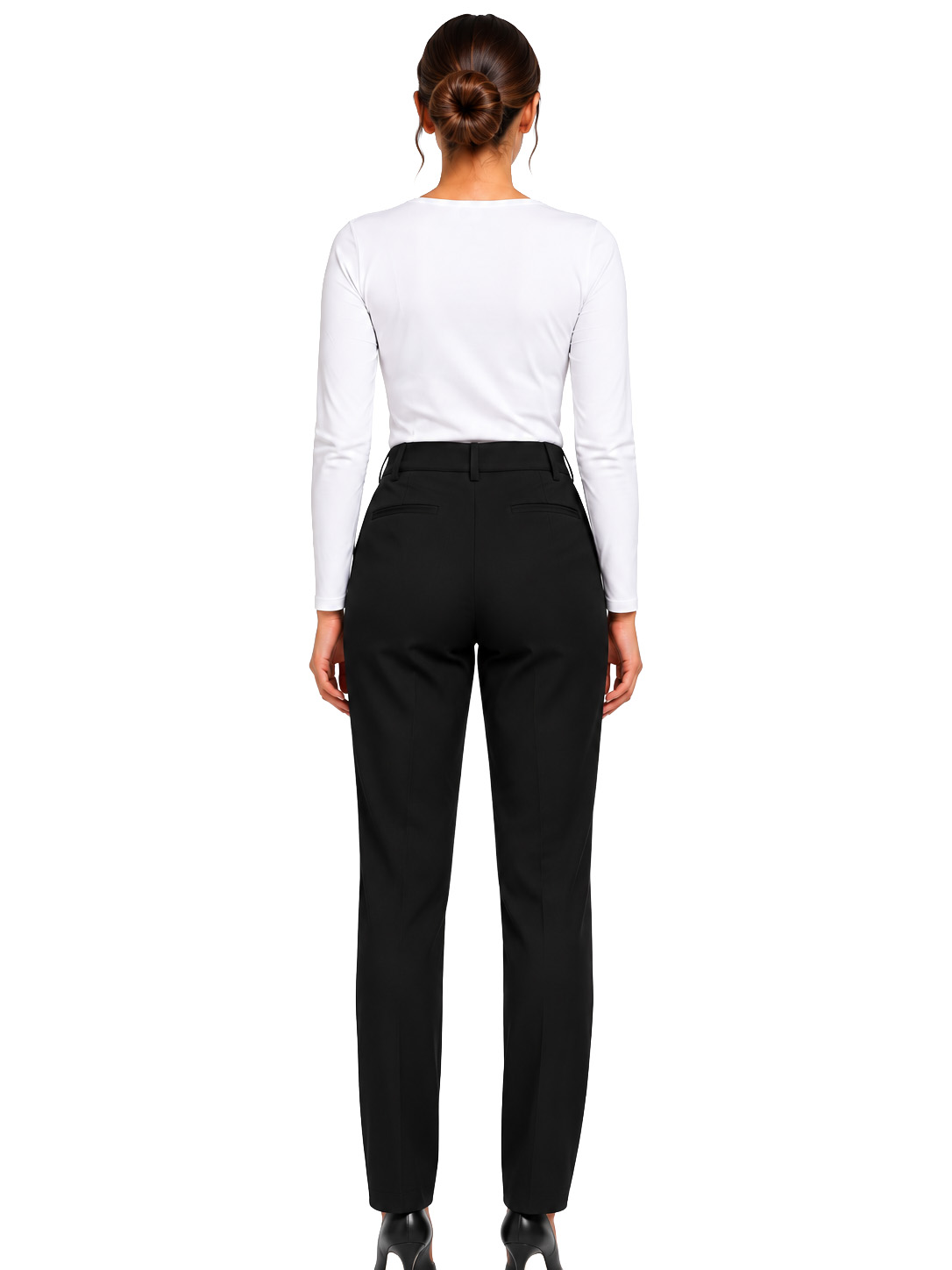 Pantalone Cameriera Donna Giada Poly/Viscosa Nero - immagine 2