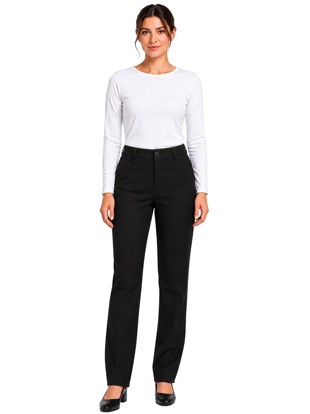 Pantalone cameriera donna Giada poly viscosa nero